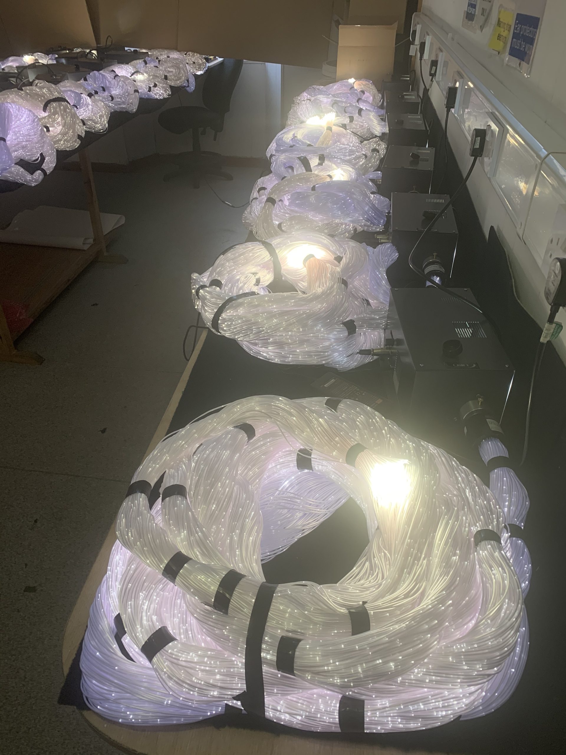 Manufacturing gallery Fiber Optic Lighting Kits and chandeliers